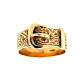 Pre Owned 9ct Mens Buckle Ring ZQ453